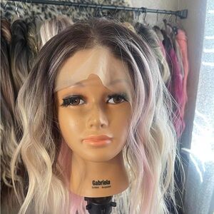 Ombre Pink and Blonde Wig